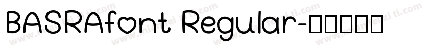 BASRAfont Regular字体转换